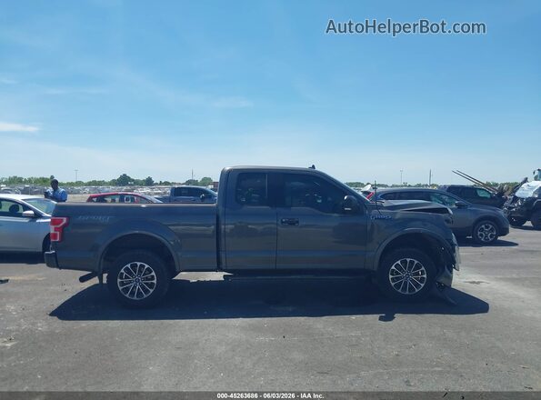 1FTEX1EP9JKD54876 2018 FORD F150 Gray Սալոնի 360 աստիճան տեսք
