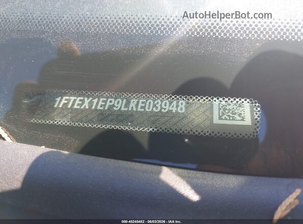 1FTEX1EP9LKE03948 2020 FORD F150 Black Widok komory silnika