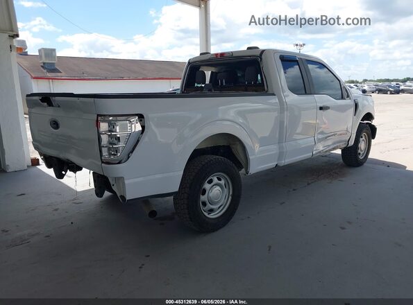 1FTEX1EP9MKD91527 2021 FORD F150 White Trasero derecho