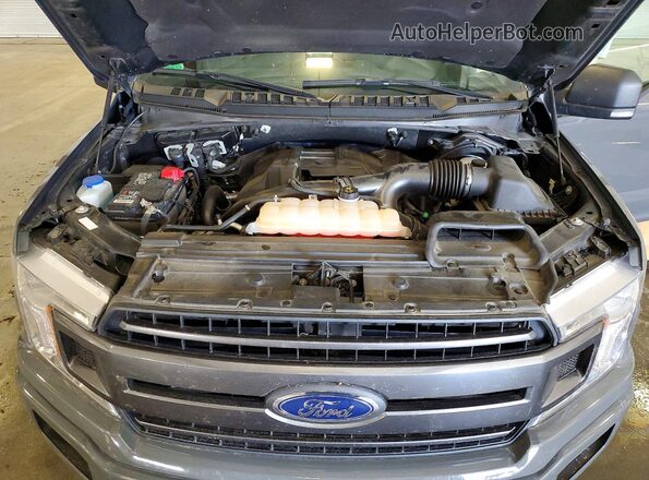 1FTEX1EPXJFB12204 2018 FORD F150 Gray Widok wnętrza z tyłu