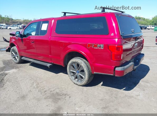 1FTEX1EPXJFE01311 2018 FORD F150 Red Задня ліва чверть