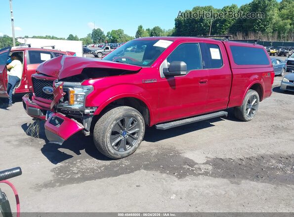 1FTEX1EPXJFE01311 2018 FORD F150 Red Передня ліва чверть