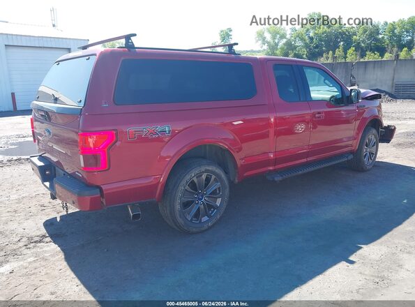 1FTEX1EPXJFE01311 2018 FORD F150 Red Задня права чверть