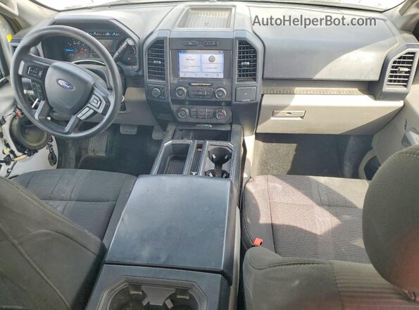 1FTEX1EPXKKE44099 2019 FORD F150 White Vista del salpicadero