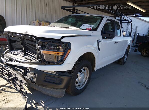 1FTEX1KP2SKD05721 2025 FORD F150 White Առջևի ձախ երեք քառորդ տեսարան