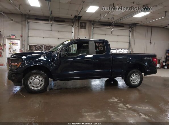 1FTEX1LP6RKD07982 2024 FORD F150 Blue Vista interior de 360 grados