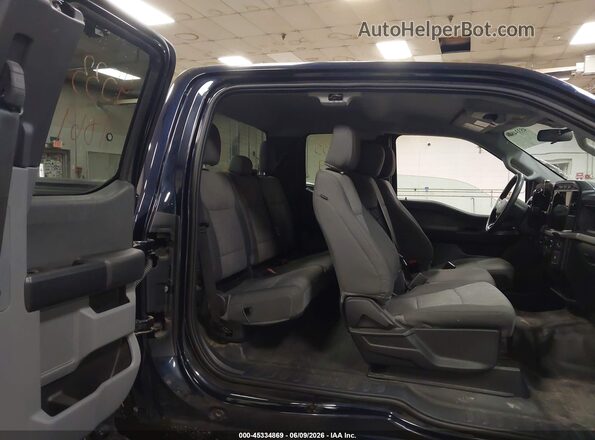 1FTEX1LP6RKD07982 2024 FORD F150 Blue Vista de la etiqueta del VIN