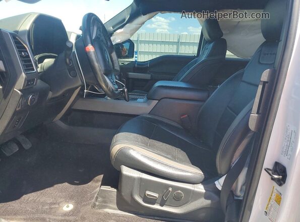 1FTEX1RG0JFD39069 2018 FORD F150 White Widok wnętrza z przodu
