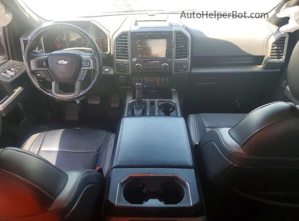 1FTEX1RG0JFD39069 2018 FORD F150 White Widok deski rozdzielczej