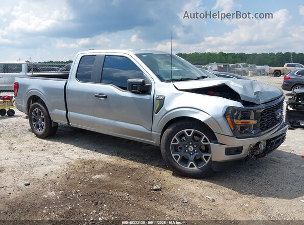 1FTEX2KP3SKD44937 2025 FORD F150 Silver უკანა სალონის ხედი