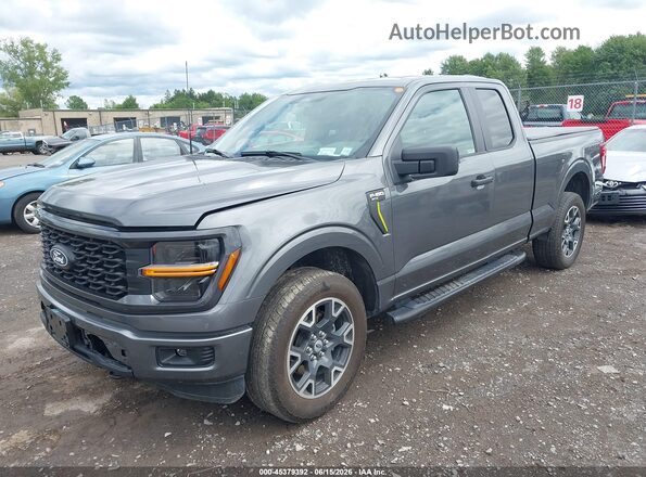 1FTEX2LP4RKE88151 2024 FORD F150 Серый Передняя левая четверть
