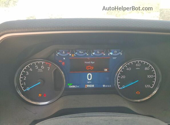 1FTFW1CD2PFB10018 2023 FORD F150 White Սարքավորումների վահանակի տեսք