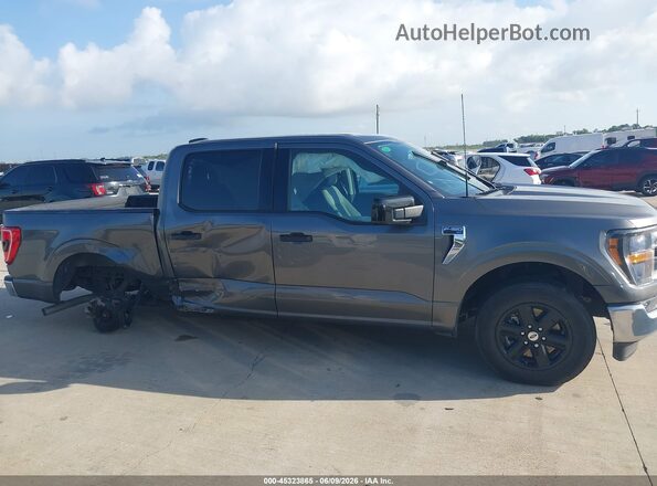 1FTFW1CD8PFC61073 2023 FORD F150 Gray Rear interior view