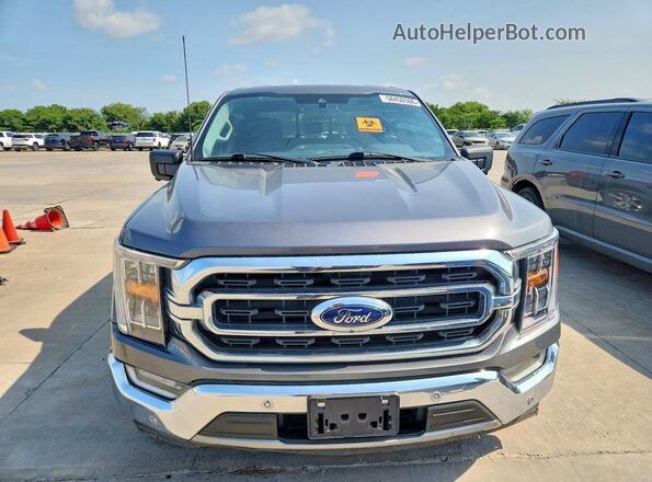 1FTFW1CD9MFC03517 2021 FORD F150 Gray Vista frontal