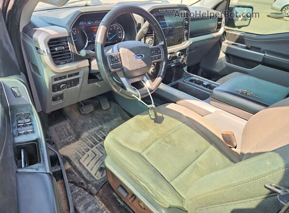 1FTFW1CD9MFC03517 2021 FORD F150 Gray Vista del salpicadero