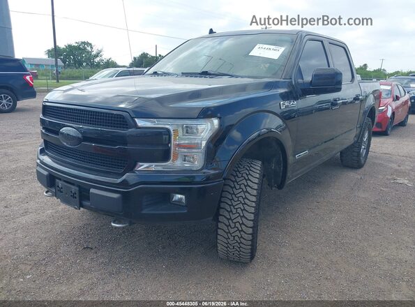 1FTFW1E15JFD52053 2018 FORD F150 Black Передня ліва чверть