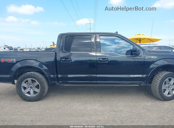 1FTFW1E15JFD52053 2018 FORD F150 Black Вид задньої частини салону