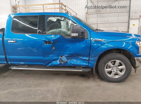 1FTFW1E41KFC46470 2019 FORD F150 Blue წინა ხედი