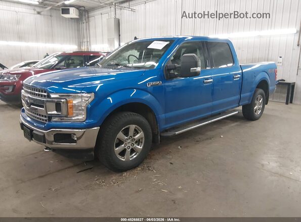 1FTFW1E41KFC46470 2019 FORD F150 Blue წინა მარცხენა ხედი სამი მეოთხედიდან