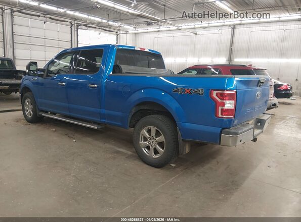 1FTFW1E41KFC46470 2019 FORD F150 Blue უკანა მარცხენა