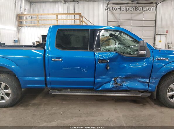 1FTFW1E41KFC46470 2019 FORD F150 Blue სალონის 360-გრადუსიანი ხედი