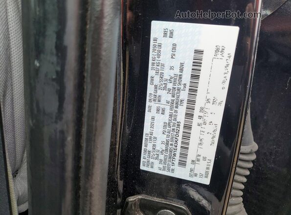 1FTFW1E43KFD52385 2019 FORD F150 Black Engine compartment view