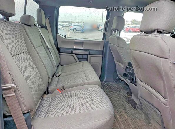 1FTFW1E43KFD52385 2019 FORD F150 Black Rear seats view