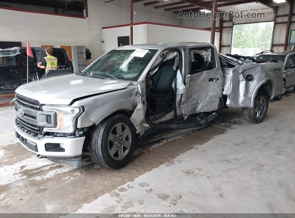 1FTFW1E44KFC07551 2019 FORD F150 Silver წინა მარცხენა ხედი სამი მეოთხედიდან