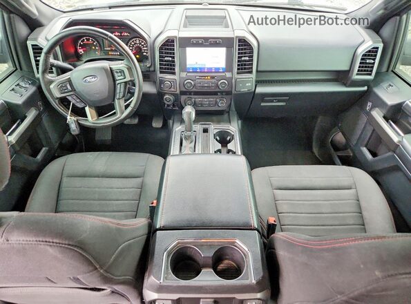 1FTFW1E47LFC01325 2020 FORD F150 Black Вид панелі приладів
