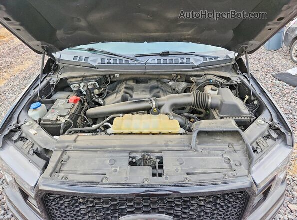 1FTFW1E47LFC01325 2020 FORD F150 Black Вид задньої частини салону