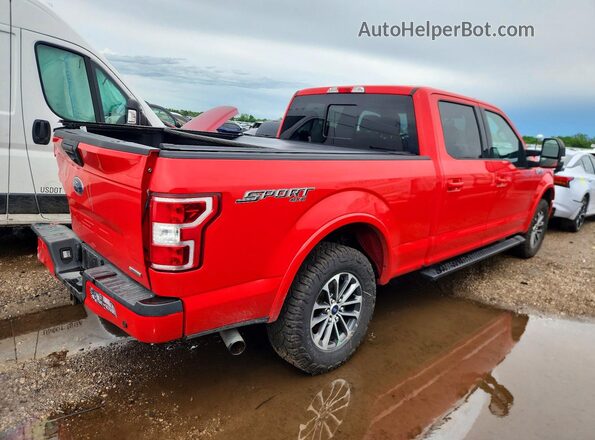 1FTFW1E49LKE33786 2020 FORD F150 Red Rear right