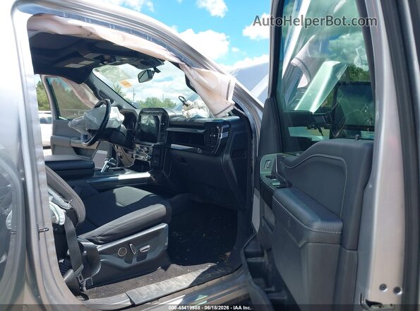 1FTFW1E50MFB21908 2021 FORD F150 Silver Front interior view