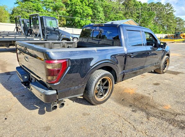 1FTFW1E50NFA60366 2022 FORD F150 Black Задня права чверть