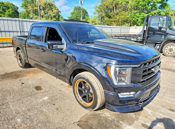 1FTFW1E50NFA60366 2022 FORD F150 Black Передня права чверть