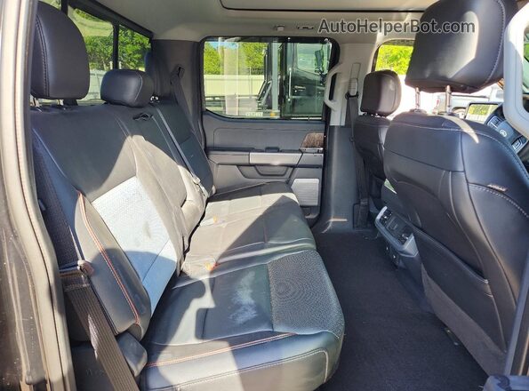 1FTFW1E50NFA60366 2022 FORD F150 Black Вид задніх сидінь