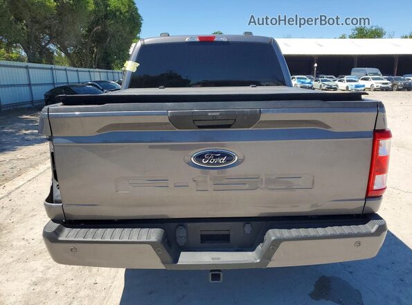 1FTFW1E52MFA25312 2021 FORD F150 Gray 
