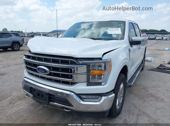 1FTFW1E53NFB12962 2022 FORD F150 White Vista tres cuartos delantera izquierda