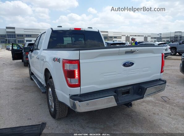 1FTFW1E53NFB12962 2022 FORD F150 White Trasero izquierdo