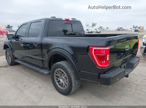 1FTFW1E55MFB31754 2021 FORD F150 Black Հետևի ձախ