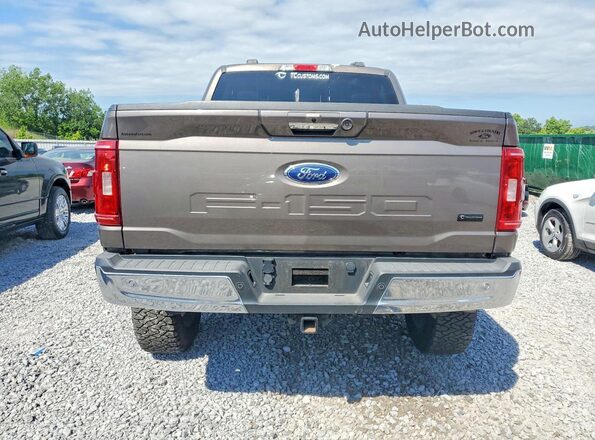 1FTFW1E55MFC40182 2021 FORD F150 Tan Vista trasera