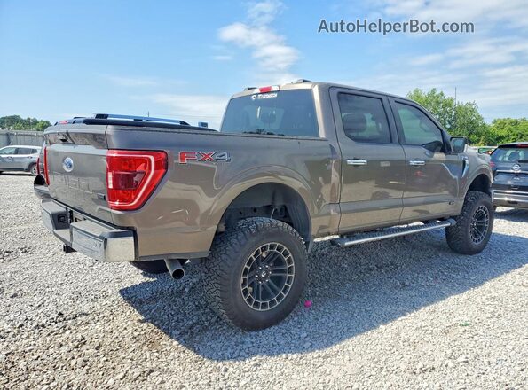 1FTFW1E55MFC40182 2021 FORD F150 Tan Trasero derecho