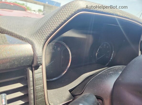 1FTFW1E55MKD49586 2021 FORD F150 Red Вид щитка приладів