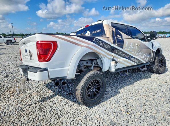 1FTFW1E55NFA20221 2022 FORD F150 White Հետևի աջ