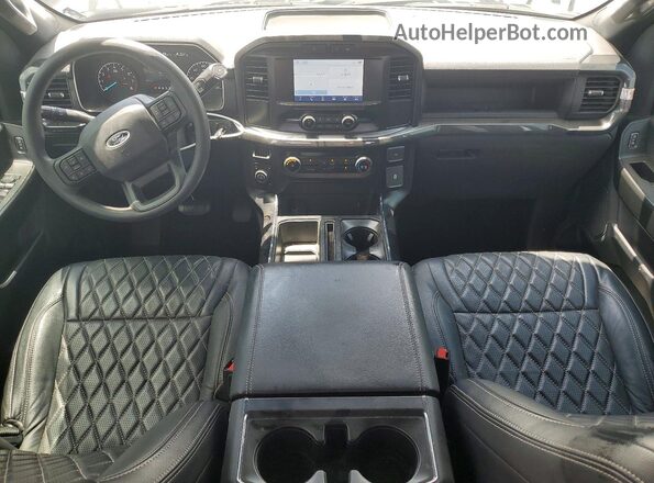 1FTFW1E55NFC42550 2022 FORD F150 Silver წინა პანელის ხედი