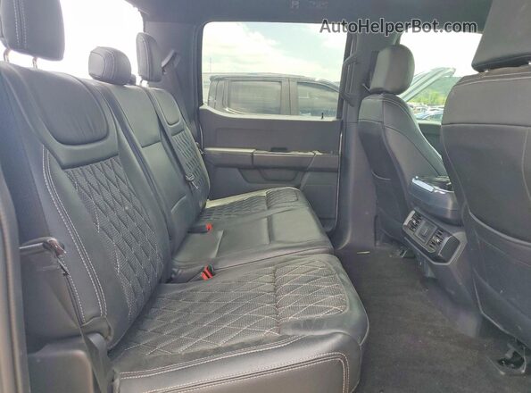 1FTFW1E55NFC42550 2022 FORD F150 Silver უკანა სავარძლების ხედი