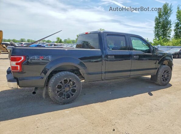 1FTFW1E56JFD61752 2018 FORD F150 Black Trasero derecho
