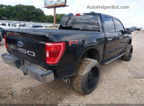 1FTFW1E57MFA45488 2021 FORD F150 Black Tył prawy