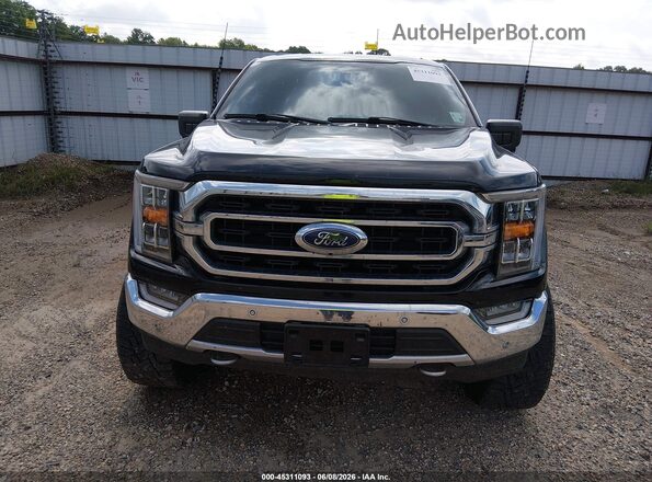 1FTFW1E57MFA45488 2021 FORD F150 Black Widok zestawu wskaźników