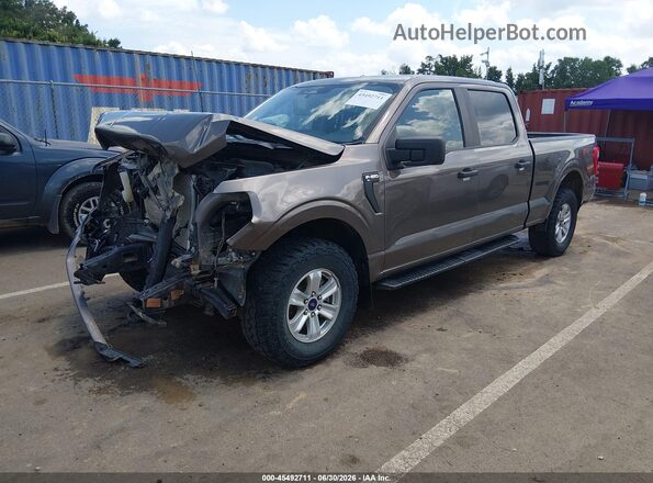 1FTFW1E57PFB92074 2023 FORD F150 Gray წინა მარცხენა ხედი სამი მეოთხედიდან