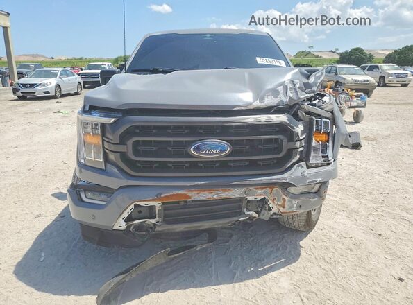 1FTFW1E57PFD10723 2023 FORD F150 Gray Front view